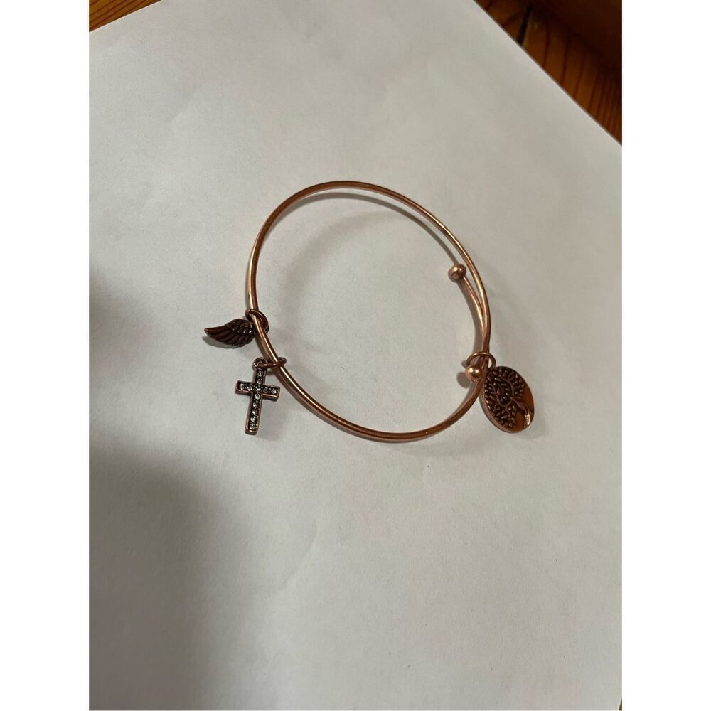Earth Angel Charm Bracelet Antique Copper